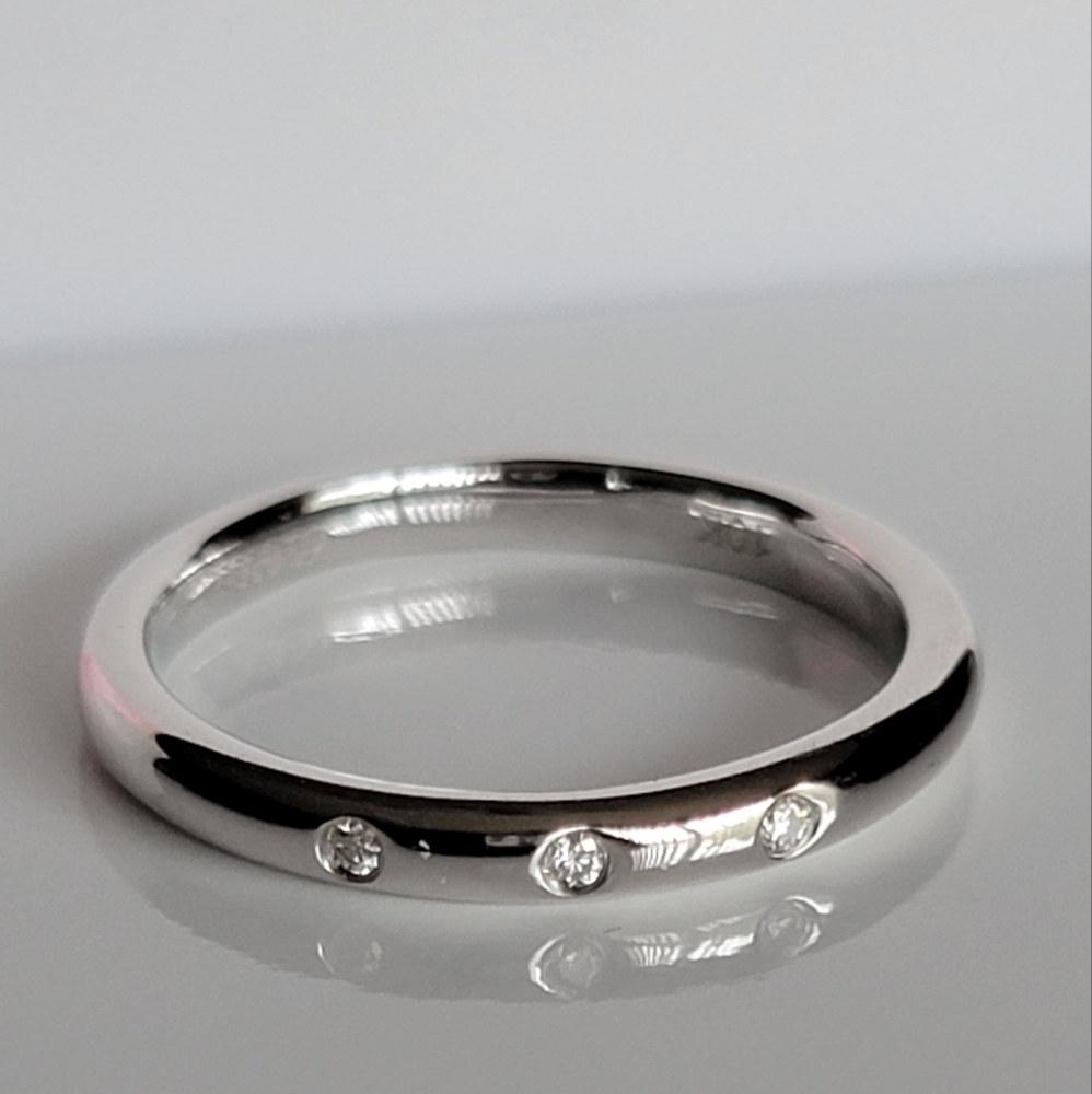 Authentic Moissanite Diamond Band Ring
